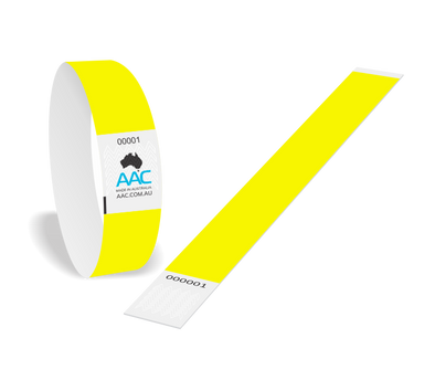 Wrist Bands - Yellow (Pack of 100)