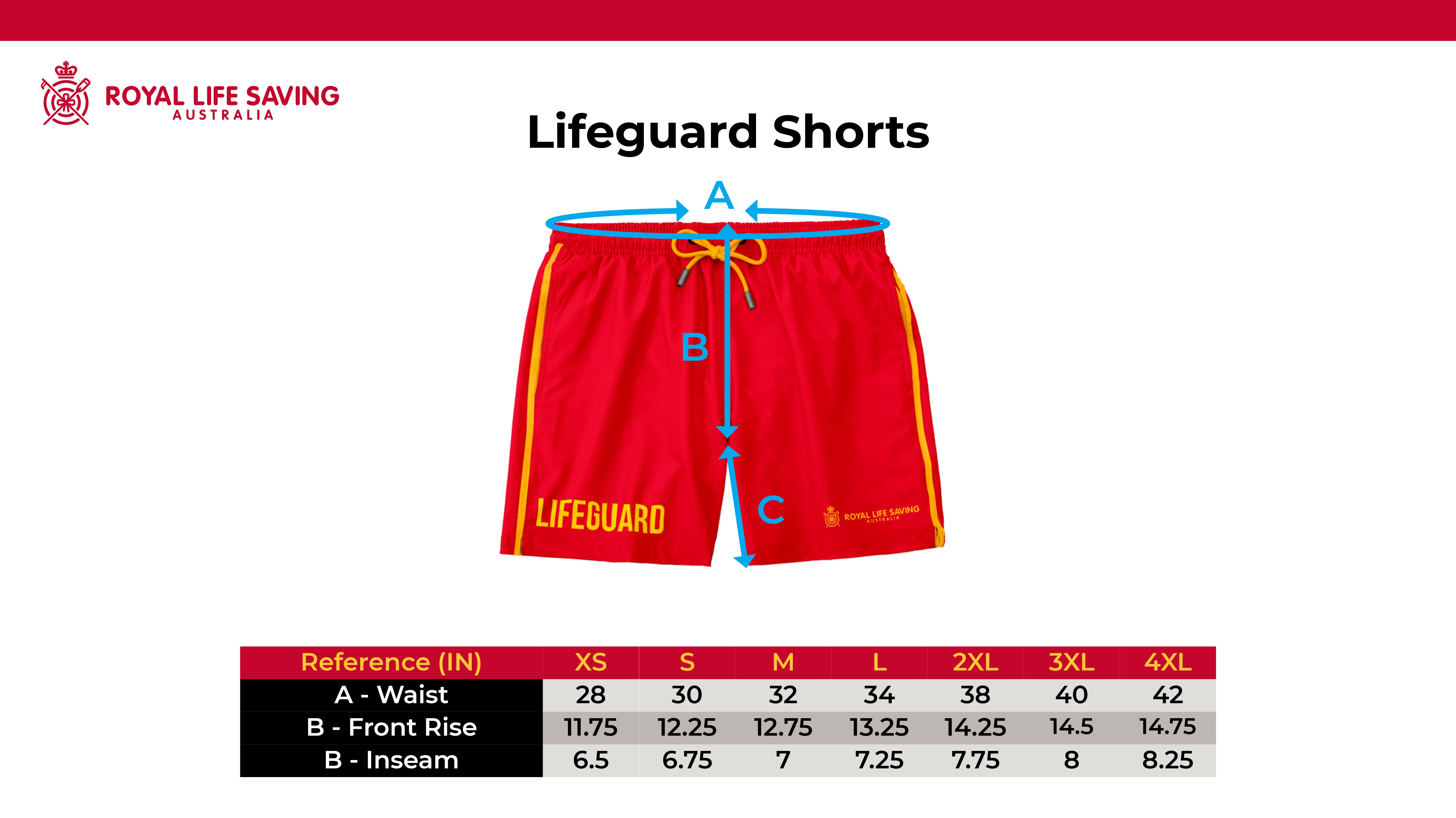 Lifeguard Shorts – Royal Life Saving Shop
