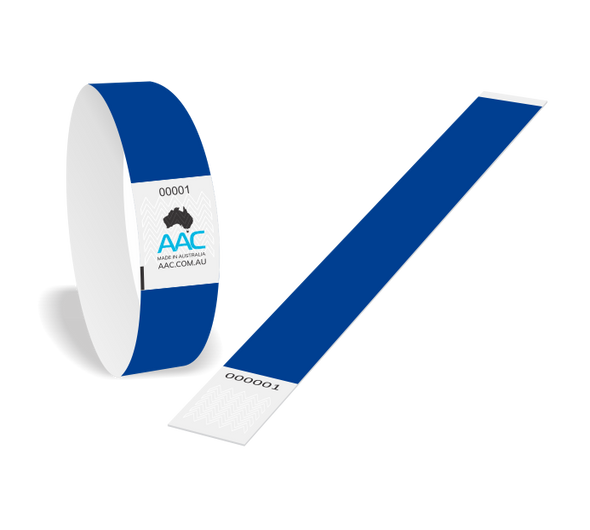 Wrist Bands - Blue (Pack of 100)