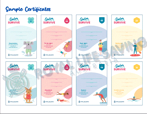 Swim & Survive Certificates