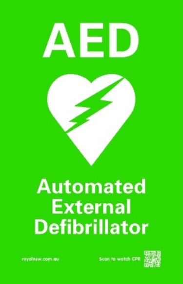 Nearest Aed Sign AED Location Sign – Royal Life Saving Shop